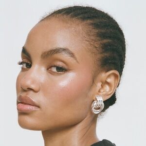 Heaven Mayhem Silver Knot Earrings